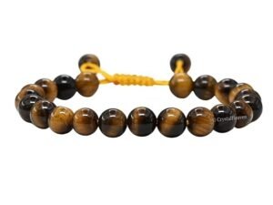 Divinity Natural Tiger Eye Agate Pure Certified Adjustable Thread Unisex Bracelet Super AAA Quality for Yoga Reiki