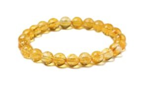 Citrne Natural Crystal Bracelet Lab Certified 8 mm Semi Precious Gemstone Unisex AAA Grade Premium Stretchable Band Bracelet for Healing Meditation and Manifestation
