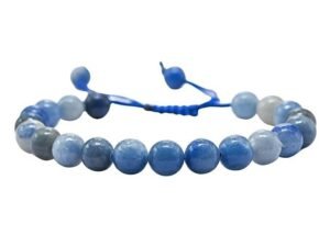 Divinity Natural Blue Aventurine Pure Certified Adjustable Thread Unisex Bracelet Super AAA Quality for Yoga Reiki