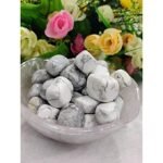 Divinity Healing Howlite Tumble Natural Tumble Stones for Reiki Healing Vastu Correction and Financial Abundance Chakra Tumbled Stones Abundance Stones 21