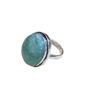 Divine Certified Green Aventuring Adjustable Crystal Ring for Abundance, Prosperity, Self Love, Wealth and Protection