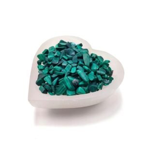 Divine Spirituals Natural Pure Malachite Chips for Healing Meditation, Reiki, Vastu, Decor, Spirituality and Manifesting Abundance in Life