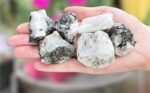 Divinity Healing Natural Rough – Rainbow Moonstone 100gm AAA Grade Unpolished Raw Stone for Gemstone Reiki Healing Crystal Stones Natural Healing Crystals Abundance Stones 25