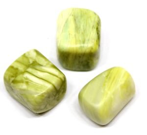 Serpentine Natural Healing Crystal Tumble Stone (Value Pack of 2 AAA Grade Natural Tumbles)