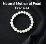 Divinity Healing Natural Crystal Mother of Pearl (Matrika) Nacre Bracelet 8mm Original Unisex Gemstone Bracelet For Calming Energy, Stress Reduction, Emotional Balance and Peace Chakra Healing Bracelets Abundance Stones 21