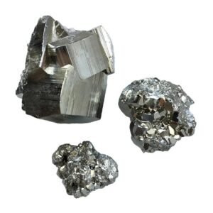 Pyrite Stone Original Cluster Samples - High Energy Natural Iron Pyrite Stone Gold Rock Reiki Crystal Used for Increased Willpower and Manifestation (Certified Pyrite) (90 Grams Plus Approx.)