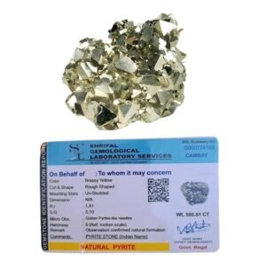 Raw Rhombic Pyrite from Peru, Stone of Determination & Propersity, Raw Pyrite, Pyrite, Rhombic Pyrite, High Grade Raw Pyrite (120 Grams Plus Approx.)