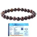 Divinity Healing Natural Garnet (Gomed) Bracelet Lab-Certified AAA Grade 8mm Stretchable Original Crystal Bracelet For Chakra Balancing, Healing & Meditation For Men & Women Gomed Gemstones Abundance Stones 23