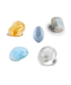 Zodiac Natural Crystal Tumble Set Gemini Sun Sign Premium Birthstone Gemstone Tumble Crystal Kit for Healing Meditation Financial Abundance and Good Luck