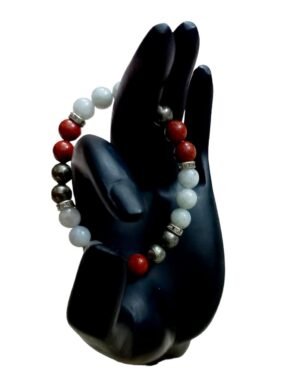 Divine Spirituals Gemini Sun Sign Divine Zodiac Natural Crystal Certified Unisex Bracelet Original Natural 8 mm Stone Beads with Palo Santo Smudge