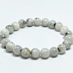Rainbow Moonstone Natural Pure Certified For Men and Women Adjustable 8mm Lab Certified Gemstone For Men and Women Bracelet for Healing Meditation Success and Abundance