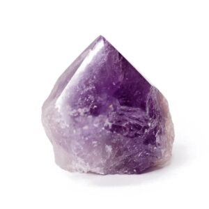 Natural Single Amethyst Crystal Stones For Reiki Healing Crystal Tumbled Stones Raw Rough Gemstones Pebble Stone-Value Pack Of 1 Beautiful Aaa Grade Tumble Pc