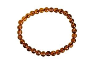 Divine Spirituals Natural Citrine Pure Certified Unisex 4 mm Band Bracelet Super AAA Quality for Healing Meditation Success and Abundance