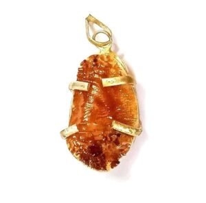 Divinity Healing Crystals Natural Shukra Mani Lab Certified Unisex Stone Pendant for Success and Protection from Enemies (Venus Stone Pearl)