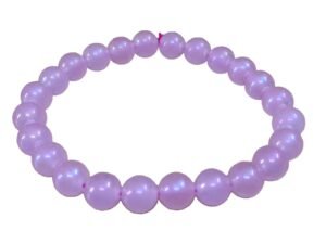 Divinity Natural Pure Certified Aura Quartz 8mm Unisex Bracelets Super AAA Quality for Healing Meditation Success and Abundance and Divine Intution (Rose Aura Quartz Bracelet)