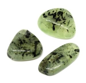 Divine Prehnite Power Crystal Original Tumble for being trusted, and become a source of authority.(Value Pack of 2)