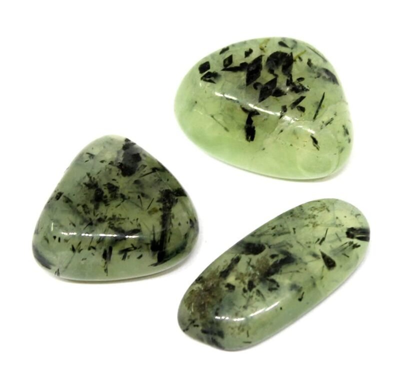 Divinity Healing Original Crystal Tumble GemStone For Manifestation, Abundance , Healing and Meditation (Prehnite) Chakra Tumbled Stones Abundance Stones 10