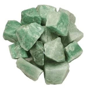 Natural Healing Crytal Green Aventurine Raw Rough Stones. Weight : 200 Grams | Pack of 4 to 8 Beautiful Natural Healing Crytal Raw Stones | Hand Picked and Cleaned