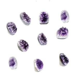 Certified Brazilian Amethyst Cluster Geode For Healing and Meditation | Purple Amethyst Quartz Crystal Cluster Geode Druzy Home & Office Gemstone Lab Certified Specimen [337 Grams]