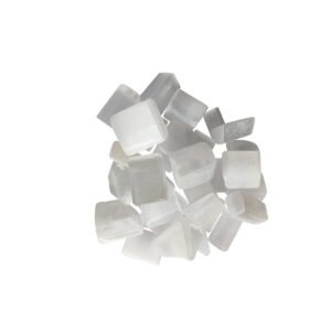 Divine Spirituals Natural Selenite Tumbled Stone Crystal Tumble Stone Crystals Gemstones Tumbled Pebble Stones for Reiki Healing - Value Pack of 2