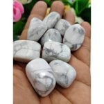 Divinity Healing Original Crystal Tumble GemStone For Manifestation, Abundance , Healing and Meditation (Howlite) Chakra Tumbled Stones Abundance Stones 23