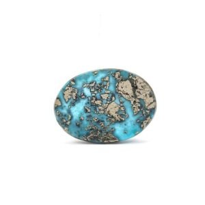 Natural Certified Firoza Gemstone ? Original Turquoise Stone for Jewelry, Healing, and Vedic Astrology - 20 to 25 Carats