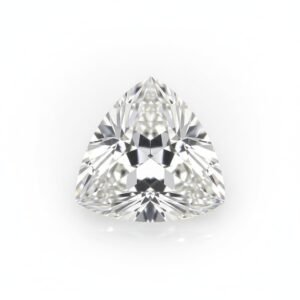 GRA Certified Lab Grown D Colorless VVS1 Clarity Excellent Cut Moissanite Diamond Simulant – Trillion Cut Loose Gemstone 3.48 Carat (10 mm) with Certificate & Warranty Included | For Custom Jewellery Projects and Engagement Rings