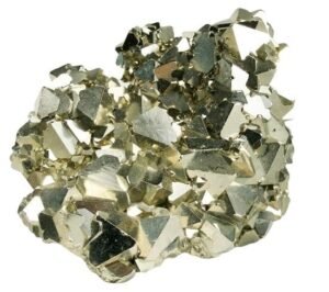 Peruvian Pyrite Stone Original Cluster - High Energy Natural Iron Pyrite Rock Geode for Increased Willpower and Manifestation Stone For Attracting Wealth & Abundance