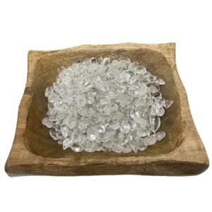 Natural Clear Quartz Raw Pure/Rough Stone Crystal Pure Chips For Vastu,Crystal Healing,Spirituality,Business Success,Money Abundance&Prosperity(50 Grams)(Pure Clear Quartz Chips)