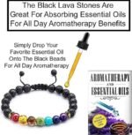 Divinity Healing Lava 7 Chakra Natural Crystal Bracelet Lab Certified 8 mm AAA Grade Stretchable Bracelet for Healing Meditation and Manifestation Chakra Healing Bracelets 7 Chakra Bracelet 31