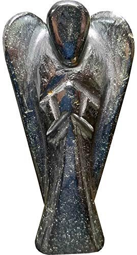 Natural Energized Hematite Lab Certified Natural Crystal Angel for Angel Therapy (3 Inches)