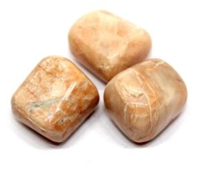 Divine Peach Moonstone Natural Healing Crystal Tumble Stone (Value Pack of 2 AAA Grade Natural Tumbles)