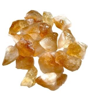 Divine Natural Citrine Rough Stone for Vastu, Crystal Healing, Spirituality, Business Success, Money Abundance & Prosperity Citrine Stone, Raw Rough Stone (100 Grams)