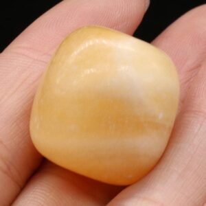 Divine Yellow Jade Power Original Crystal Tumble for Confidence Abundance Good fortune and abounding opportunities (Value Pack of 2)