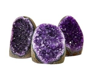 Natural Deep Purple Uruguay Amethyst Cluster Geode For Reiki Healing and Meditation | Purple Amethyst Quartz Crystal Cluster Geode Druzy Home Decoration Gemstone Lab Certified Specimen
