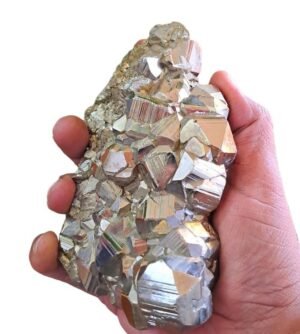 Big Peru Pyrite Stone Original Big Cluster Super Beautiful Geode - High Energy Natural Pyrite Geode for Increased Willpower and Manifestation Stone For Attracting Wealth & Abundance 5.3 KG