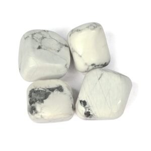 Natural AAA Grade Howlite Tumble Pebbles Stones for Reiki Healing Home Decoration and Vastu Correction Love Relationship and Financial Abundance, Wealth, Will Power and Prosperity (Howlite)