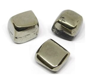 Divine Pyrite Natural Healing Crystal Tumble Stone (Value Pack of 2 AAA Grade Natural Tumbles)