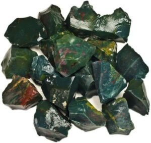 Natural Blood Stone Raw Rough Stones. Weight : 100 To 150 Grams Approx.|Pack Of 1 To 4 Beautiful Natural Raw Stones|Hand Picked And Cleaned