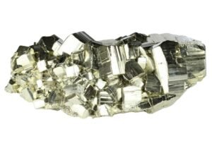 Peru Pyrite Stone Original Cluster - High Energy Natural Iron Pyrite Stone Gold Rock (333 Carat) Used for Increased Willpower and Manifestation with Palo Santo Smudge Stick and Divine Pine Wood Box