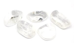 Clear Quartz Natural Healing Crystal Tumble Stone (Value Pack of 2 AAA Grade Natural Tumbles)