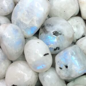 Divine Rainbow Moonstone Crystal Original Tumble For Manifestation, Healing and Meditation (Value Pack of 2)