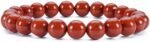 Natural Red Jasper Semi Precious Gemstone Bracelet, Crystal Stone 8mm Beads Bracelet Round Shape for Reiki Healing, Crystal Healing and Chakra Balance