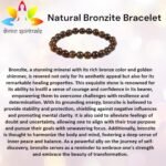 Divinity Healing Natural Bronzite Bracelet Lab Certified AAA Grade 8mm Stretchable Original Real Crystal Bracelet For Grounding, and Root Chakra Balancing Chakra Healing Bracelets Abundance Stones 28