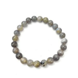 Divine Spirituals Labradorite Natural Bracelet Pure Certified 8mm Unisex Bracelets Super AAA Quality for Healing Meditation Success and Abundance