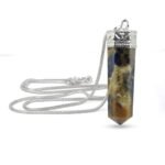Divinity Healing Natural Healing Stone Pendant Pencil Shape Crystal Stone Certified Pendant/Locket with Chain – Healing Gemstone Size 30-35 mm Approx(Sodalite Pendant) Crystal Jewelry Abundance Stones 12 Divinity Healing Natural Healing Stone Pendant Pencil Shape Crystal Stone Certified Pendant/Locket with Chain – Healing Gemstone Size 30-35 mm Approx(Sodalite Pendant) Crystal Jewelry Abundance Stones 12
