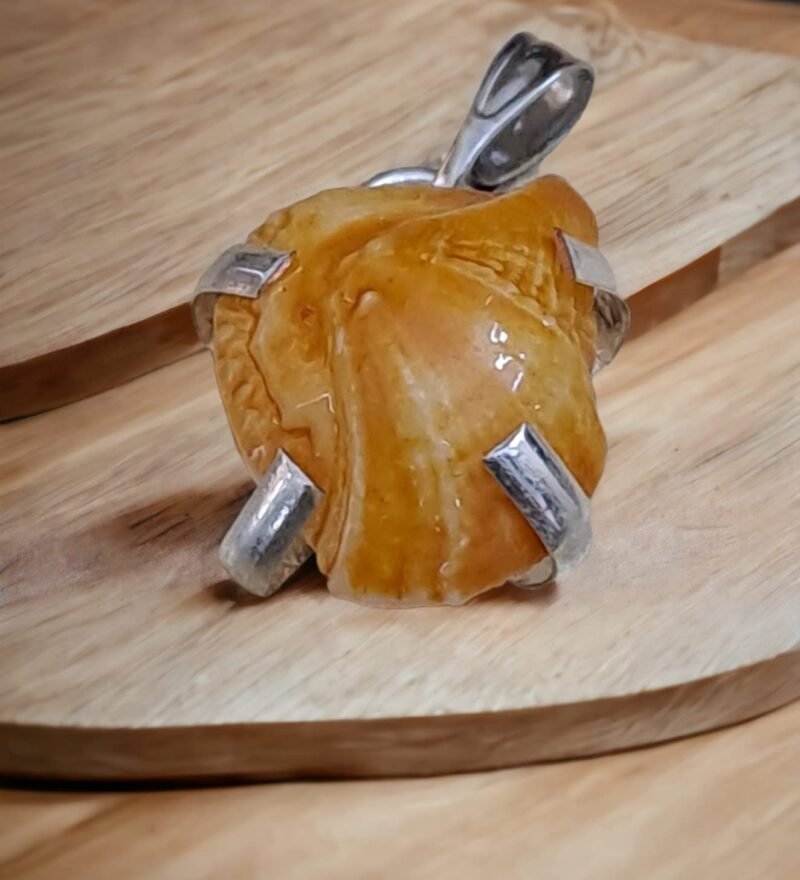 Divinity Healing Natural Lab Certified Machh Mani Pendant Sea stone Pendant Reduces and Removes Rahu Impact. (Meen Mukta, Fish Stone, Fish Pearl) Crystal Jewelry Abundance Stones 21