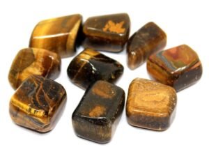 Tiger Eye Natural Healing Crystal Tumble Stone (Value Pack of 2 AAA Grade Natural Tumbles)
