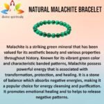 Divinity Healing Natural Crystal Malachite Unisex Bracelet 8mm Stretchable Original Semi Precious Gemstone Bracelet For Protection, Balance and Grounding Chakra Healing Bracelets Abundance Stones 28