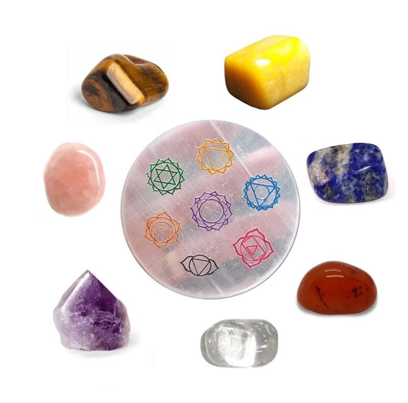 Divinity Healing 7 Chakra Healing Stone Set With Chakra Selenite Charging Disc-Aaa Grade Meditation&Healing Kit Love, Relationships & Harmony 7 Chakra Crystal Item 20 Divinity Healing 7 Chakra Healing Stone Set With Chakra Selenite Charging Disc-Aaa Grade Meditation&Healing Kit Love, Relationships & Harmony 7 Chakra Crystal Item 20